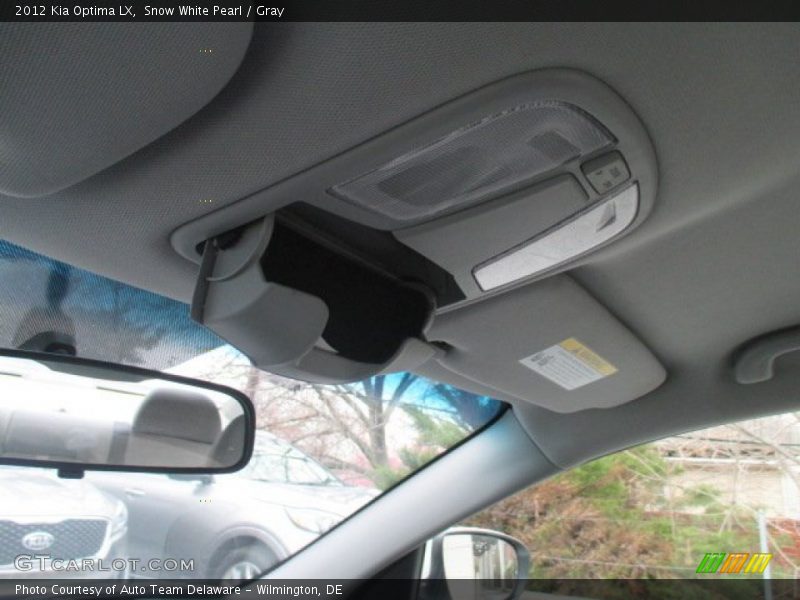 Snow White Pearl / Gray 2012 Kia Optima LX