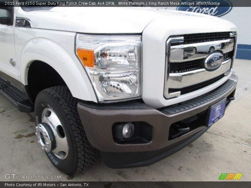 White Platinum / King Ranch Mesa Antique Affect/Adobe 2015 Ford F350 Super Duty King Ranch Crew Cab 4x4 DRW