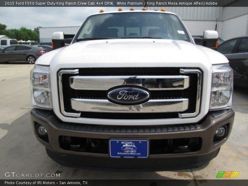 White Platinum / King Ranch Mesa Antique Affect/Adobe 2015 Ford F350 Super Duty King Ranch Crew Cab 4x4 DRW