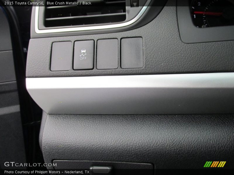 Blue Crush Metallic / Black 2015 Toyota Camry SE