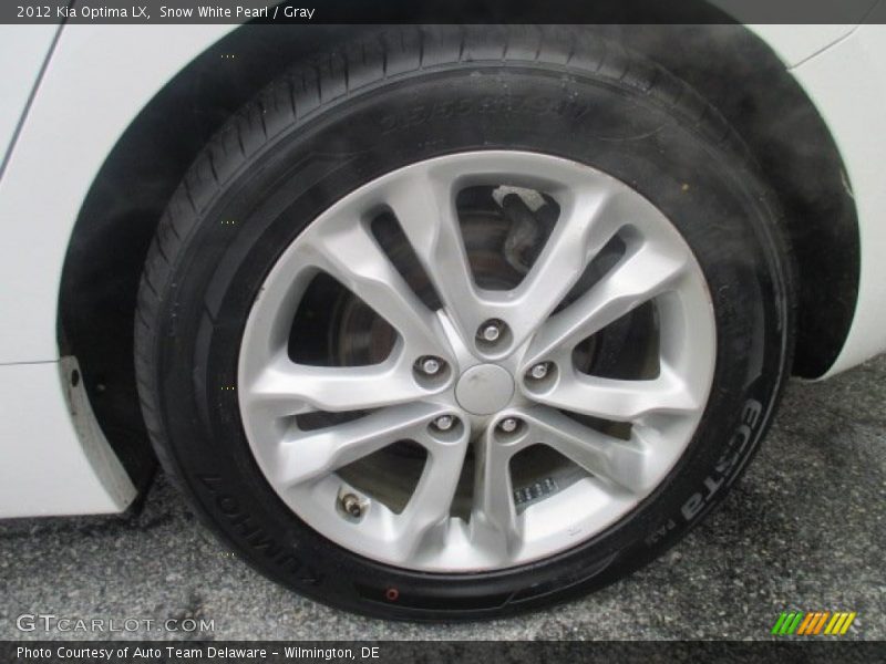 Snow White Pearl / Gray 2012 Kia Optima LX