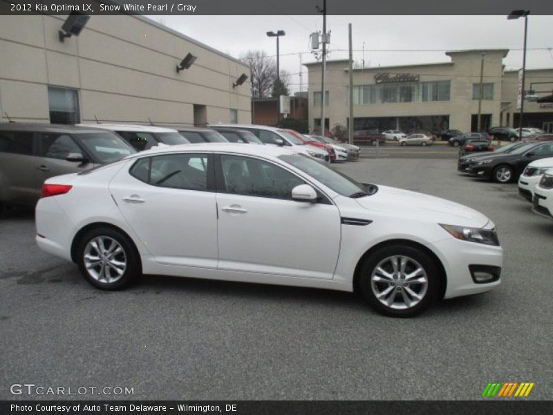 Snow White Pearl / Gray 2012 Kia Optima LX
