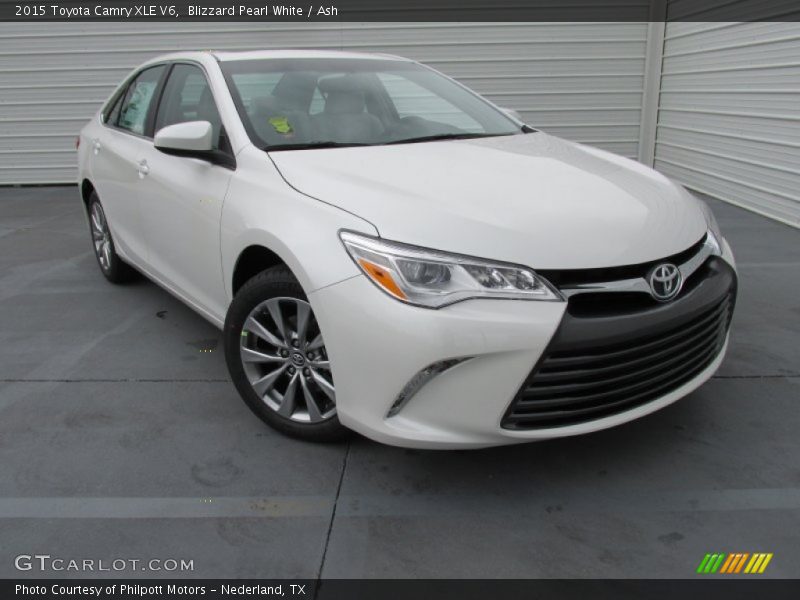 Blizzard Pearl White / Ash 2015 Toyota Camry XLE V6