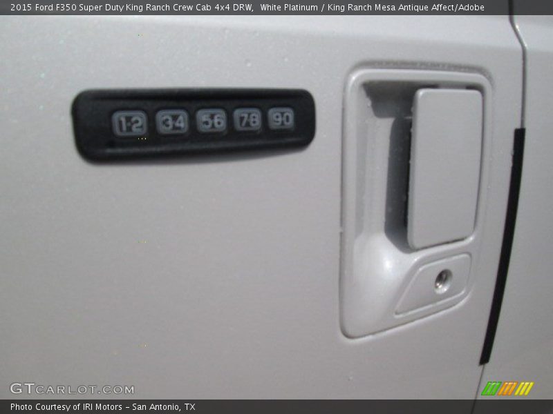 White Platinum / King Ranch Mesa Antique Affect/Adobe 2015 Ford F350 Super Duty King Ranch Crew Cab 4x4 DRW