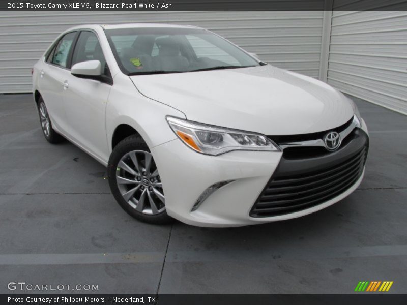 Blizzard Pearl White / Ash 2015 Toyota Camry XLE V6