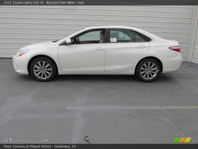 Blizzard Pearl White / Ash 2015 Toyota Camry XLE V6