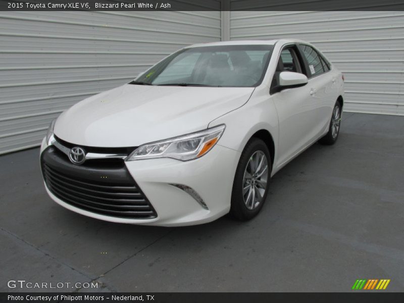 Blizzard Pearl White / Ash 2015 Toyota Camry XLE V6
