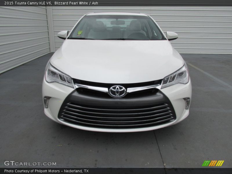 Blizzard Pearl White / Ash 2015 Toyota Camry XLE V6