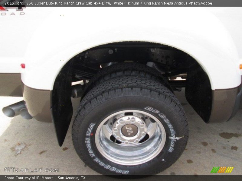 White Platinum / King Ranch Mesa Antique Affect/Adobe 2015 Ford F350 Super Duty King Ranch Crew Cab 4x4 DRW