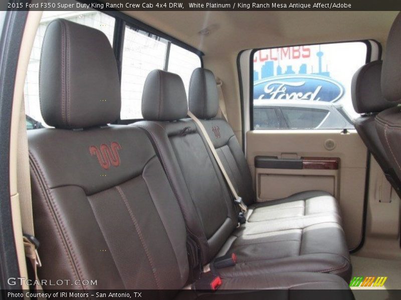 White Platinum / King Ranch Mesa Antique Affect/Adobe 2015 Ford F350 Super Duty King Ranch Crew Cab 4x4 DRW
