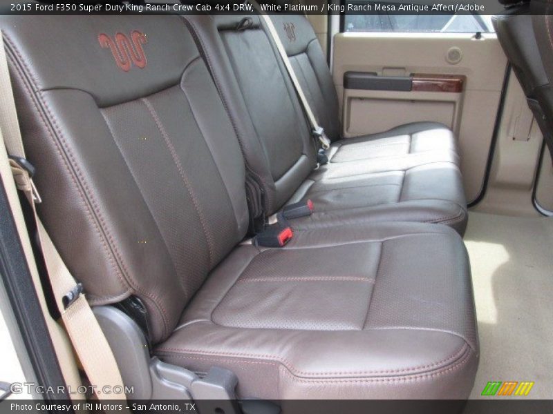 White Platinum / King Ranch Mesa Antique Affect/Adobe 2015 Ford F350 Super Duty King Ranch Crew Cab 4x4 DRW