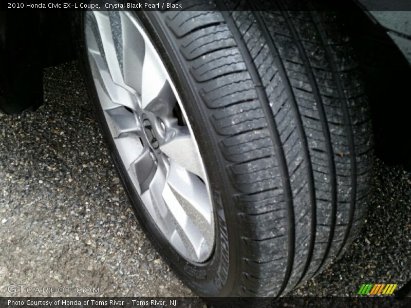 Crystal Black Pearl / Black 2010 Honda Civic EX-L Coupe