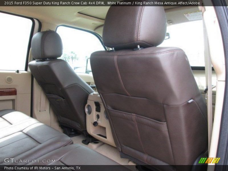 White Platinum / King Ranch Mesa Antique Affect/Adobe 2015 Ford F350 Super Duty King Ranch Crew Cab 4x4 DRW