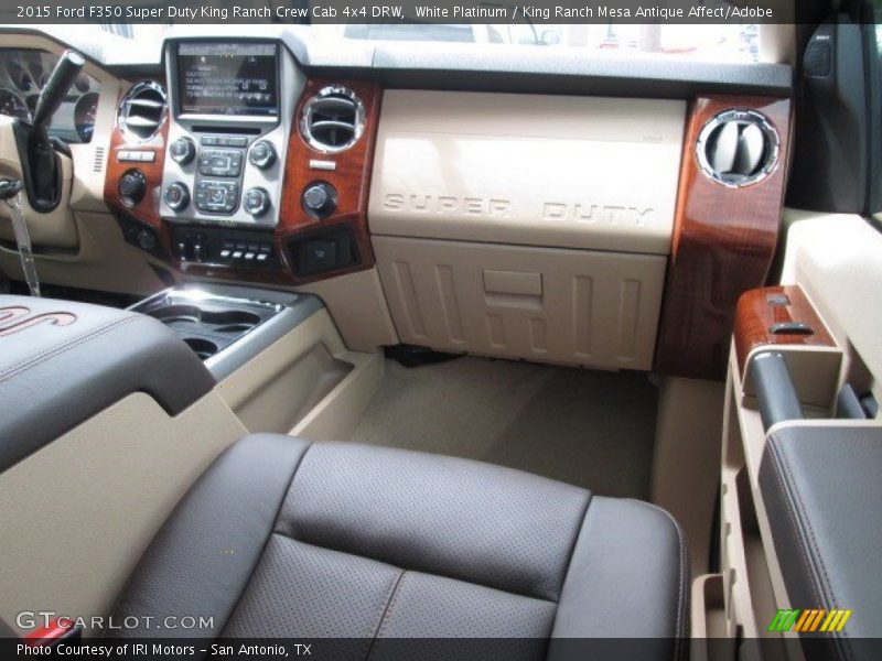 White Platinum / King Ranch Mesa Antique Affect/Adobe 2015 Ford F350 Super Duty King Ranch Crew Cab 4x4 DRW