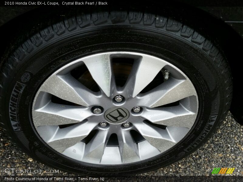 Crystal Black Pearl / Black 2010 Honda Civic EX-L Coupe