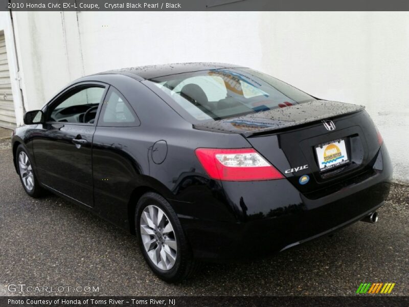 Crystal Black Pearl / Black 2010 Honda Civic EX-L Coupe