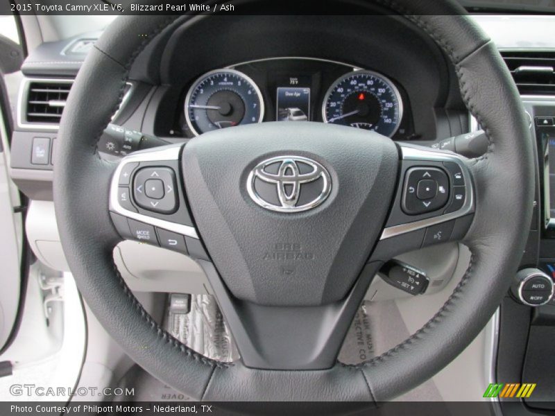 Blizzard Pearl White / Ash 2015 Toyota Camry XLE V6