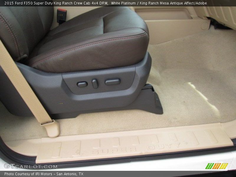 White Platinum / King Ranch Mesa Antique Affect/Adobe 2015 Ford F350 Super Duty King Ranch Crew Cab 4x4 DRW