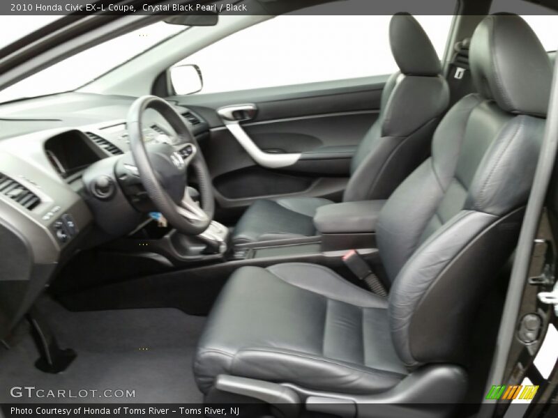 Crystal Black Pearl / Black 2010 Honda Civic EX-L Coupe