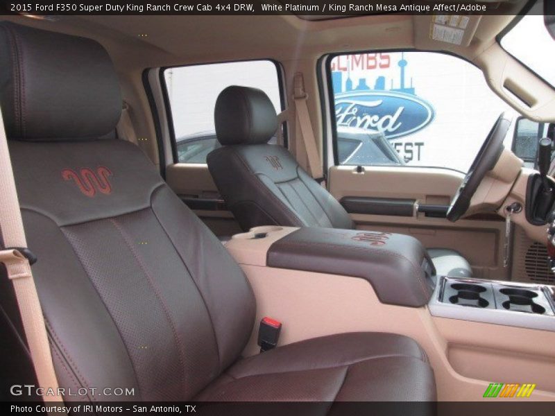 White Platinum / King Ranch Mesa Antique Affect/Adobe 2015 Ford F350 Super Duty King Ranch Crew Cab 4x4 DRW