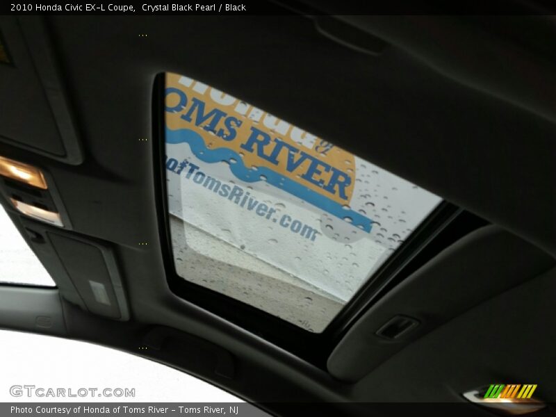 Crystal Black Pearl / Black 2010 Honda Civic EX-L Coupe