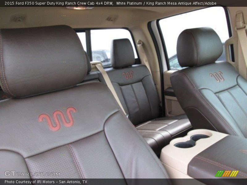 White Platinum / King Ranch Mesa Antique Affect/Adobe 2015 Ford F350 Super Duty King Ranch Crew Cab 4x4 DRW