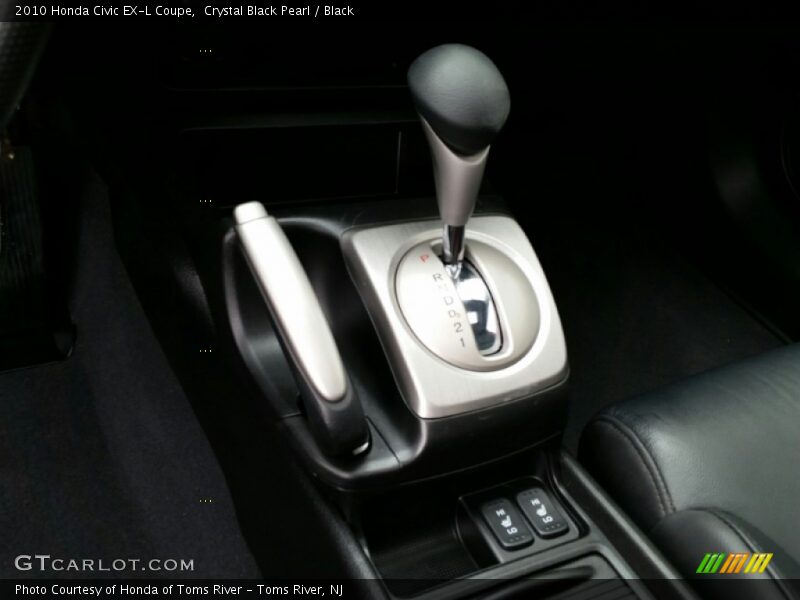 Crystal Black Pearl / Black 2010 Honda Civic EX-L Coupe