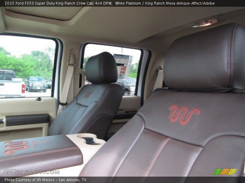 White Platinum / King Ranch Mesa Antique Affect/Adobe 2015 Ford F350 Super Duty King Ranch Crew Cab 4x4 DRW