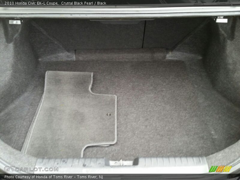Crystal Black Pearl / Black 2010 Honda Civic EX-L Coupe