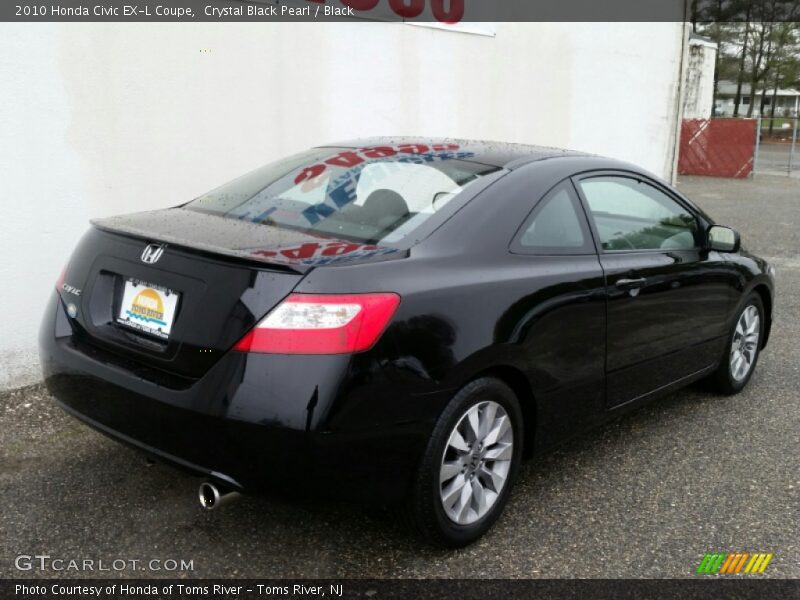Crystal Black Pearl / Black 2010 Honda Civic EX-L Coupe