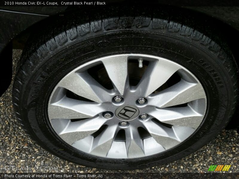 Crystal Black Pearl / Black 2010 Honda Civic EX-L Coupe