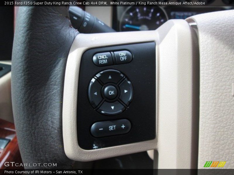White Platinum / King Ranch Mesa Antique Affect/Adobe 2015 Ford F350 Super Duty King Ranch Crew Cab 4x4 DRW