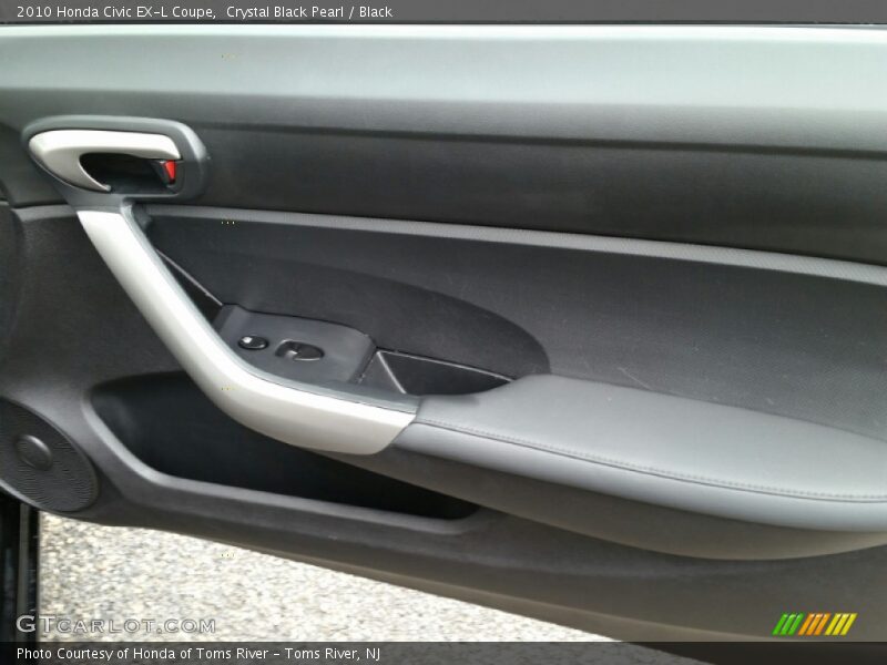 Crystal Black Pearl / Black 2010 Honda Civic EX-L Coupe