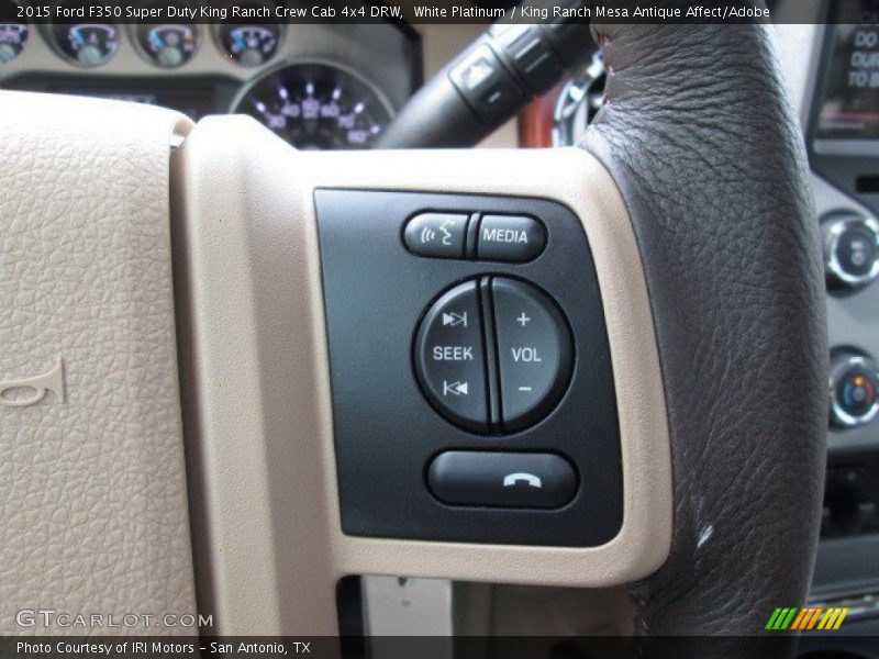 White Platinum / King Ranch Mesa Antique Affect/Adobe 2015 Ford F350 Super Duty King Ranch Crew Cab 4x4 DRW