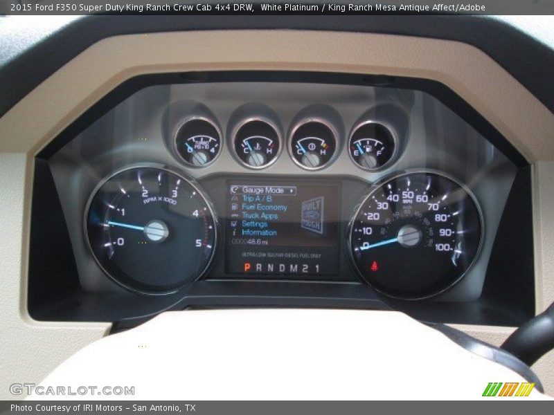 White Platinum / King Ranch Mesa Antique Affect/Adobe 2015 Ford F350 Super Duty King Ranch Crew Cab 4x4 DRW