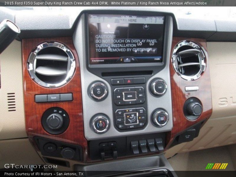 White Platinum / King Ranch Mesa Antique Affect/Adobe 2015 Ford F350 Super Duty King Ranch Crew Cab 4x4 DRW