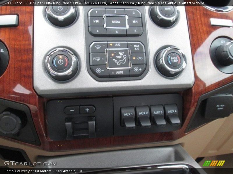 White Platinum / King Ranch Mesa Antique Affect/Adobe 2015 Ford F350 Super Duty King Ranch Crew Cab 4x4 DRW