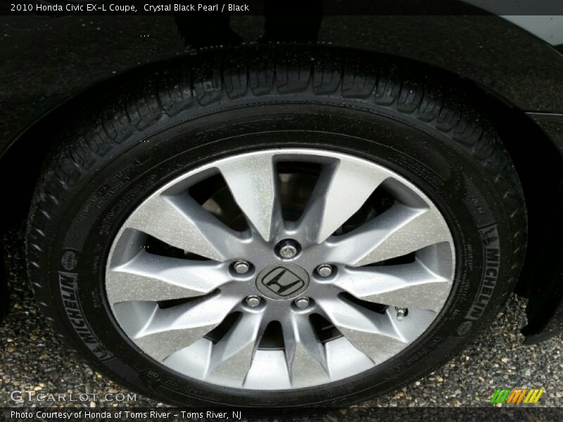 Crystal Black Pearl / Black 2010 Honda Civic EX-L Coupe