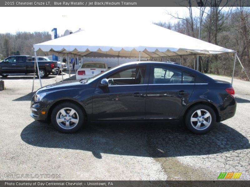 Blue Ray Metallic / Jet Black/Medium Titanium 2015 Chevrolet Cruze LT