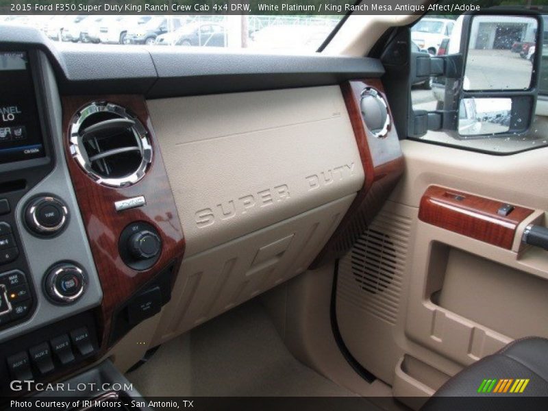 White Platinum / King Ranch Mesa Antique Affect/Adobe 2015 Ford F350 Super Duty King Ranch Crew Cab 4x4 DRW