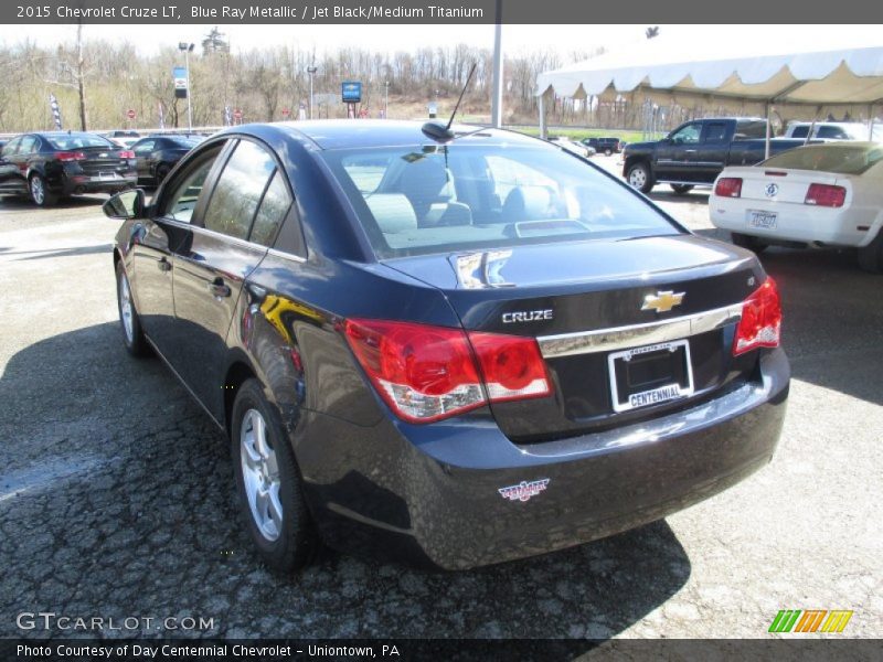 Blue Ray Metallic / Jet Black/Medium Titanium 2015 Chevrolet Cruze LT