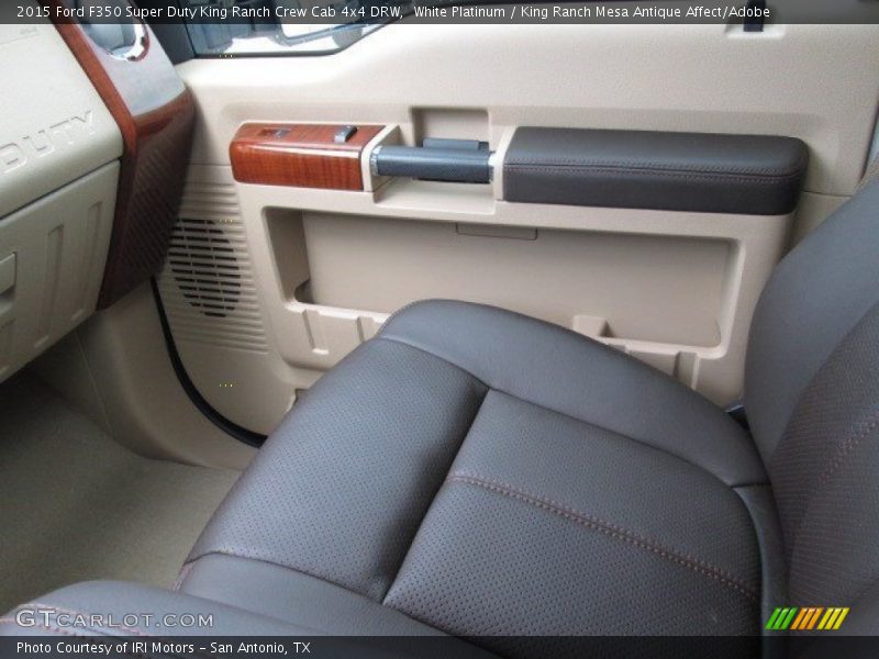 White Platinum / King Ranch Mesa Antique Affect/Adobe 2015 Ford F350 Super Duty King Ranch Crew Cab 4x4 DRW