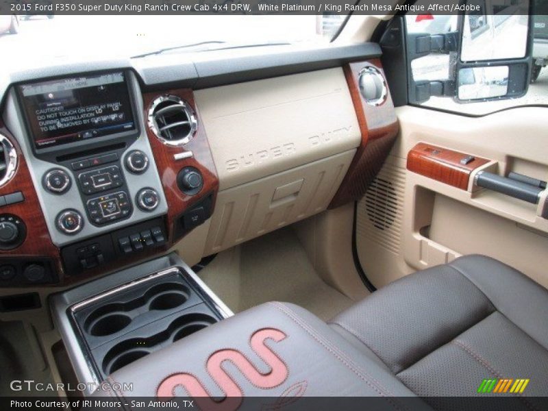 White Platinum / King Ranch Mesa Antique Affect/Adobe 2015 Ford F350 Super Duty King Ranch Crew Cab 4x4 DRW