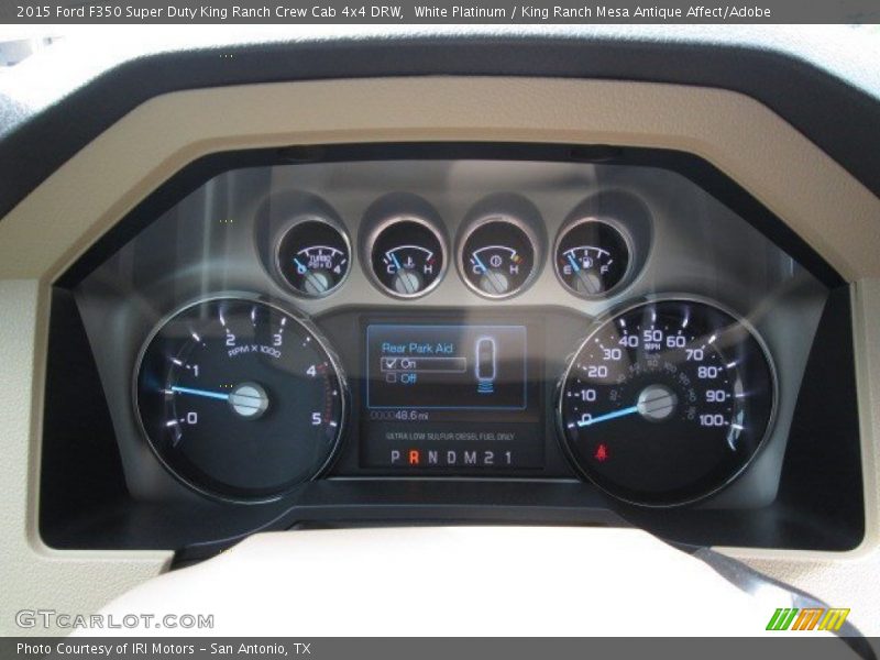 White Platinum / King Ranch Mesa Antique Affect/Adobe 2015 Ford F350 Super Duty King Ranch Crew Cab 4x4 DRW