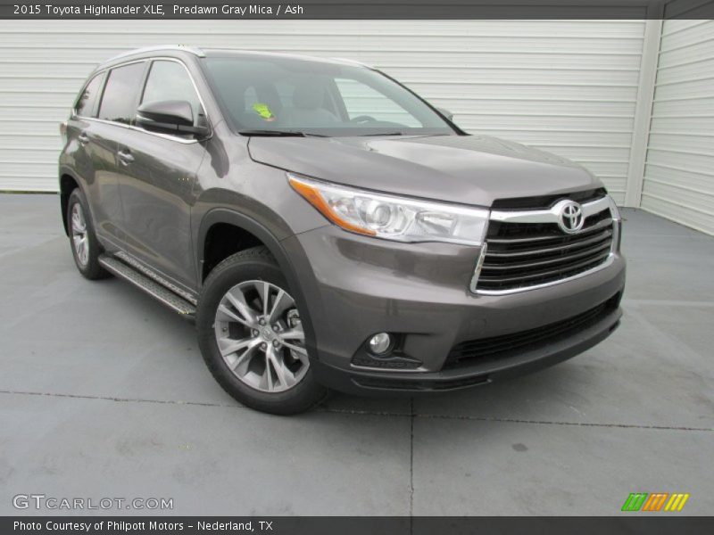 Predawn Gray Mica / Ash 2015 Toyota Highlander XLE
