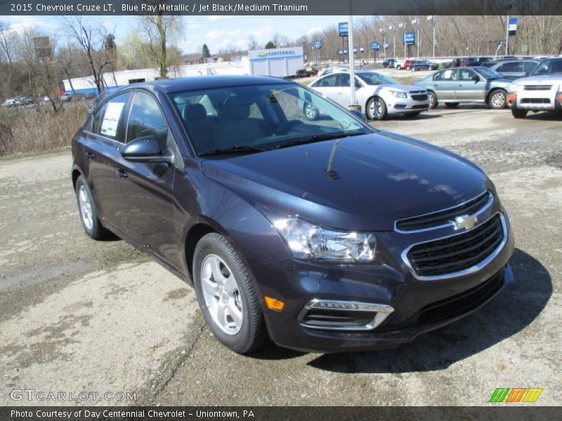 Blue Ray Metallic / Jet Black/Medium Titanium 2015 Chevrolet Cruze LT
