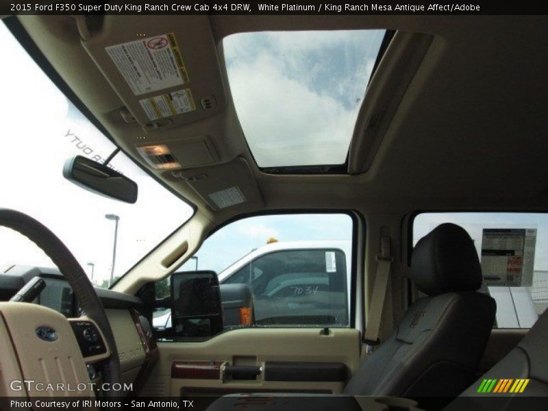 White Platinum / King Ranch Mesa Antique Affect/Adobe 2015 Ford F350 Super Duty King Ranch Crew Cab 4x4 DRW