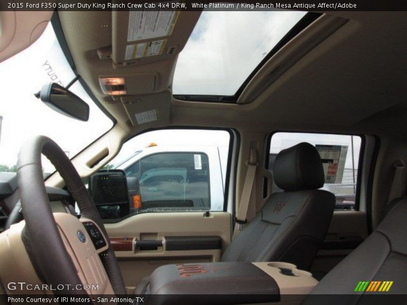 White Platinum / King Ranch Mesa Antique Affect/Adobe 2015 Ford F350 Super Duty King Ranch Crew Cab 4x4 DRW
