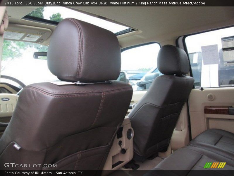 White Platinum / King Ranch Mesa Antique Affect/Adobe 2015 Ford F350 Super Duty King Ranch Crew Cab 4x4 DRW