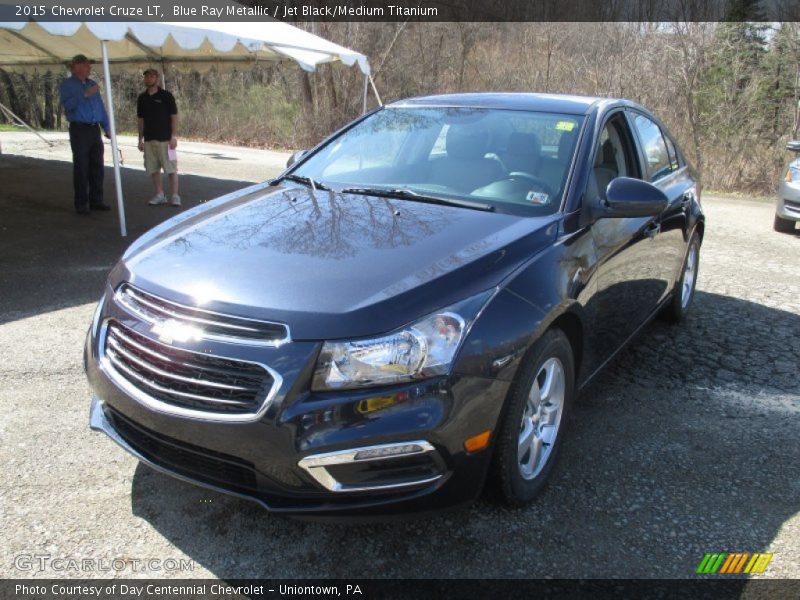 Blue Ray Metallic / Jet Black/Medium Titanium 2015 Chevrolet Cruze LT